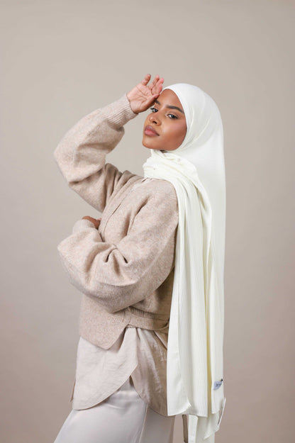 Jersey hijab côtelé