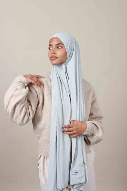 Jersey hijab côtelé