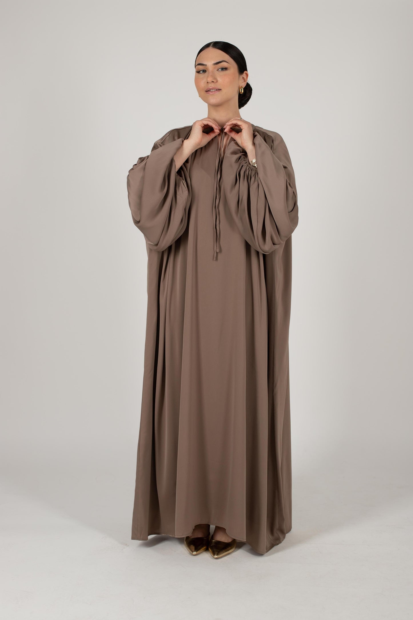 Robe longue Bali taupe