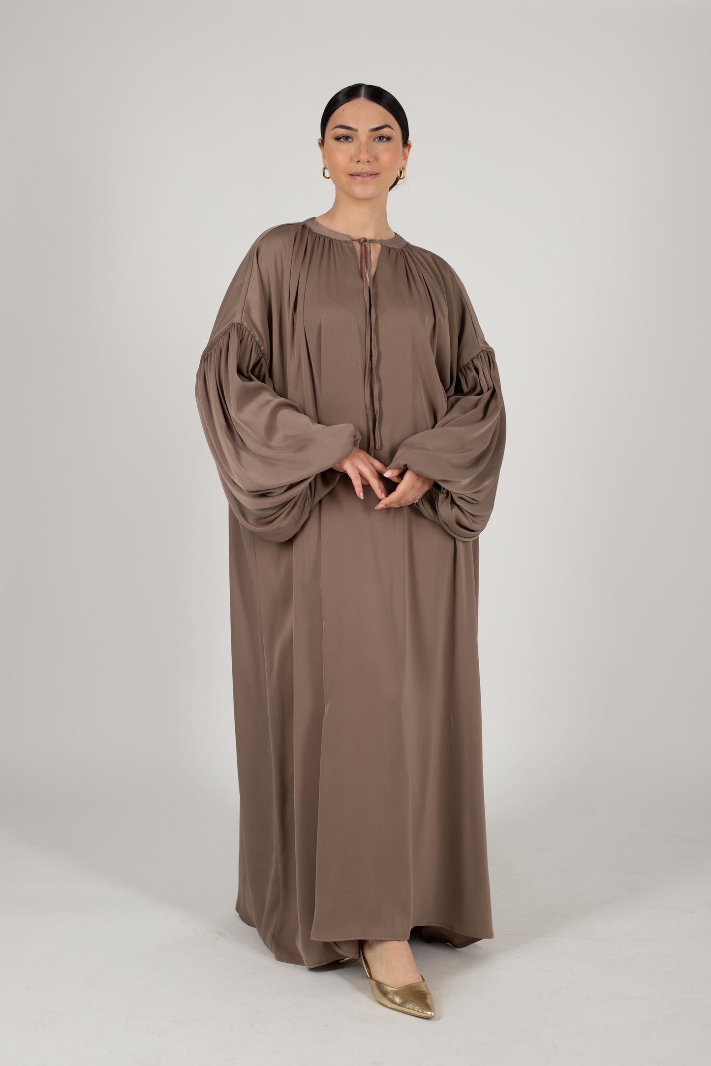 Robe longue Bali taupe