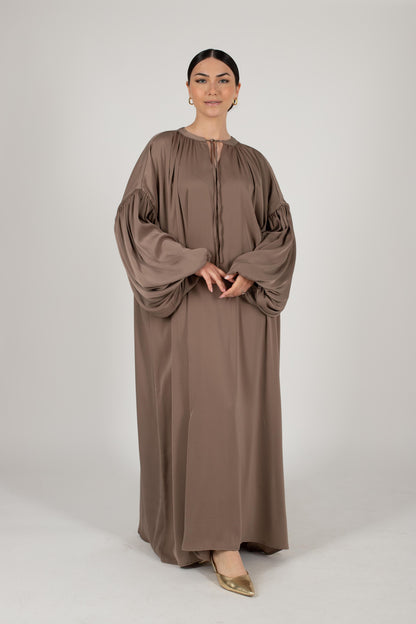 Robe longue Bali taupe