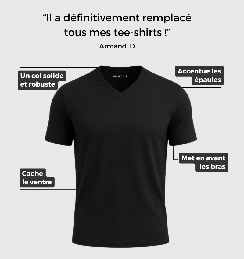 Pack de 4 Col V - Bleu marine