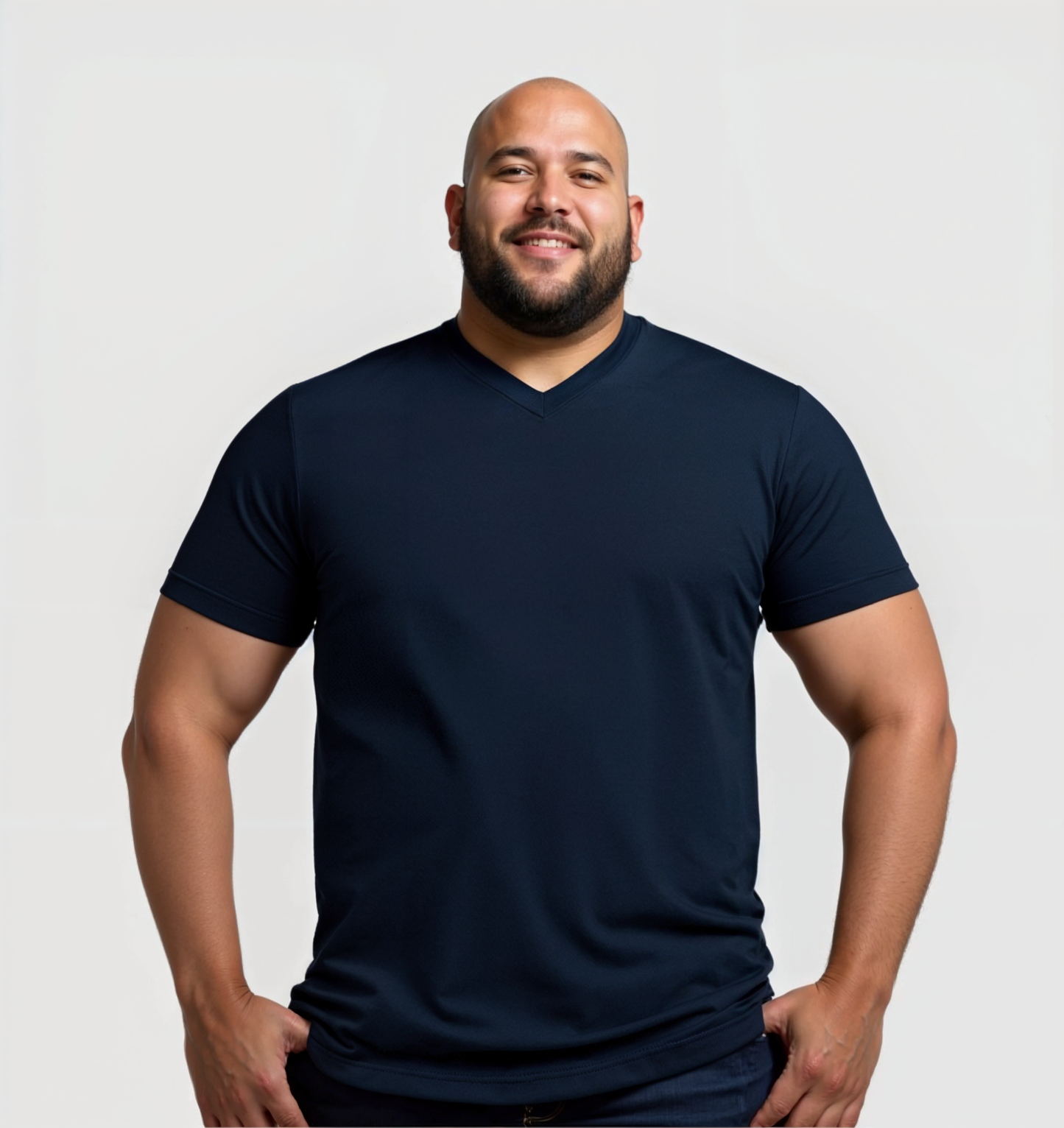 Pack de 9 Col V - Bleu marine