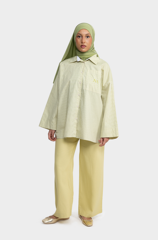Chemise rayée pomme