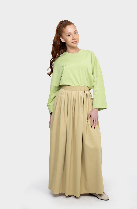 Jupe Fold anis