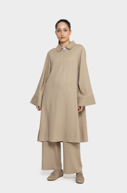 Tunique linen taupe