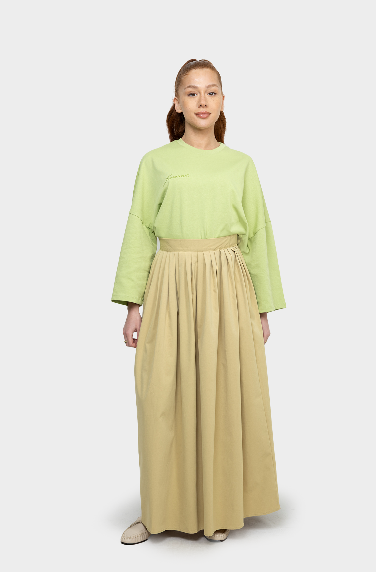 Jupe Fold anis
