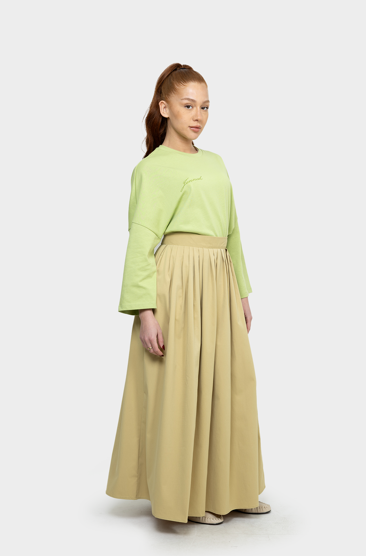 Jupe Fold anis