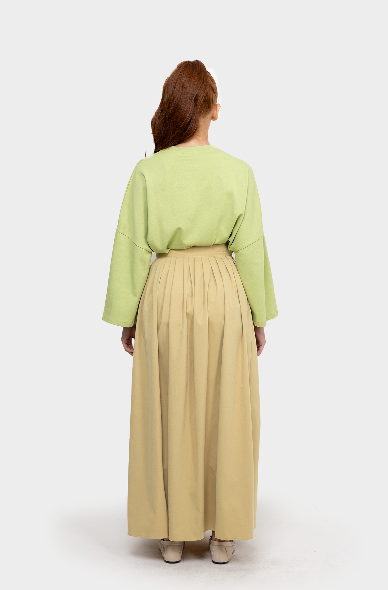 Jupe Fold anis