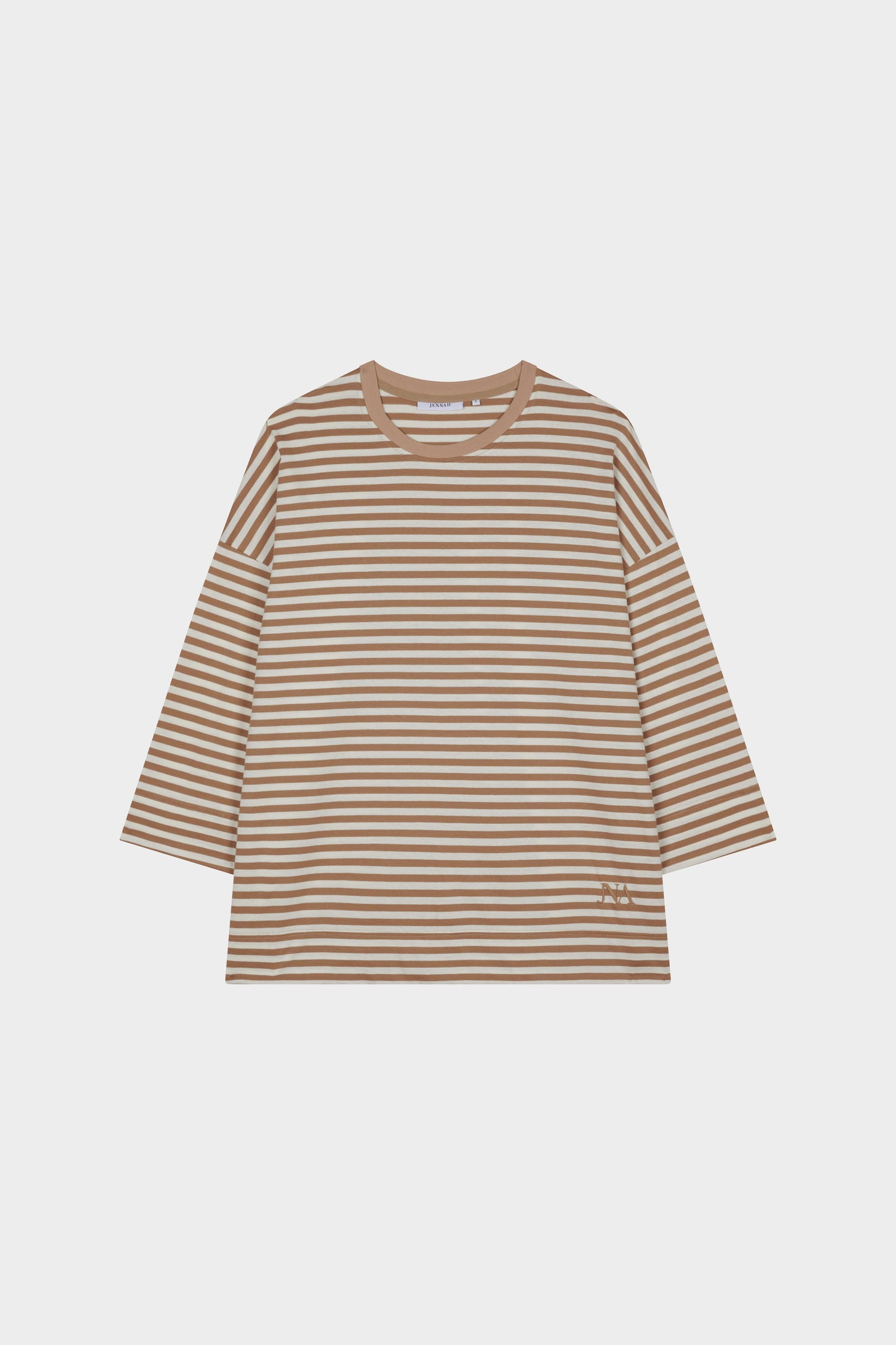 T-shirt marin beige/écru