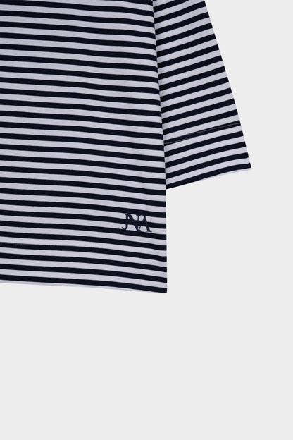 T-shirt marin navy/blanc