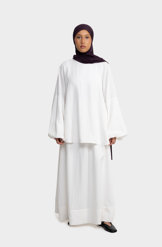 Blouse baloon blanc