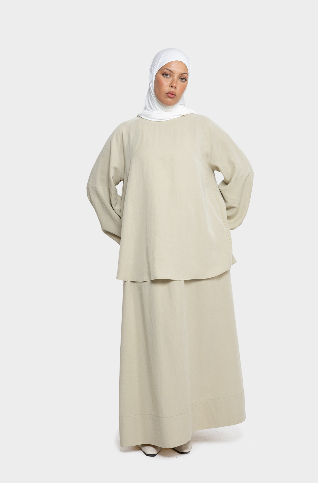 blouse baloon anis