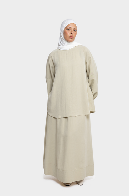 blouse baloon anis