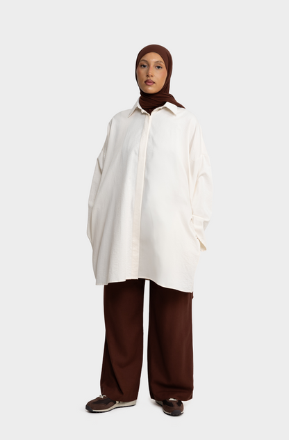 Chemise coton écru
