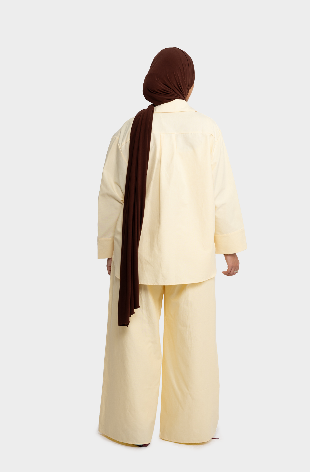 Chemise oversize coton lime