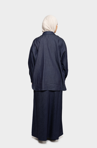 Jupe denim brut