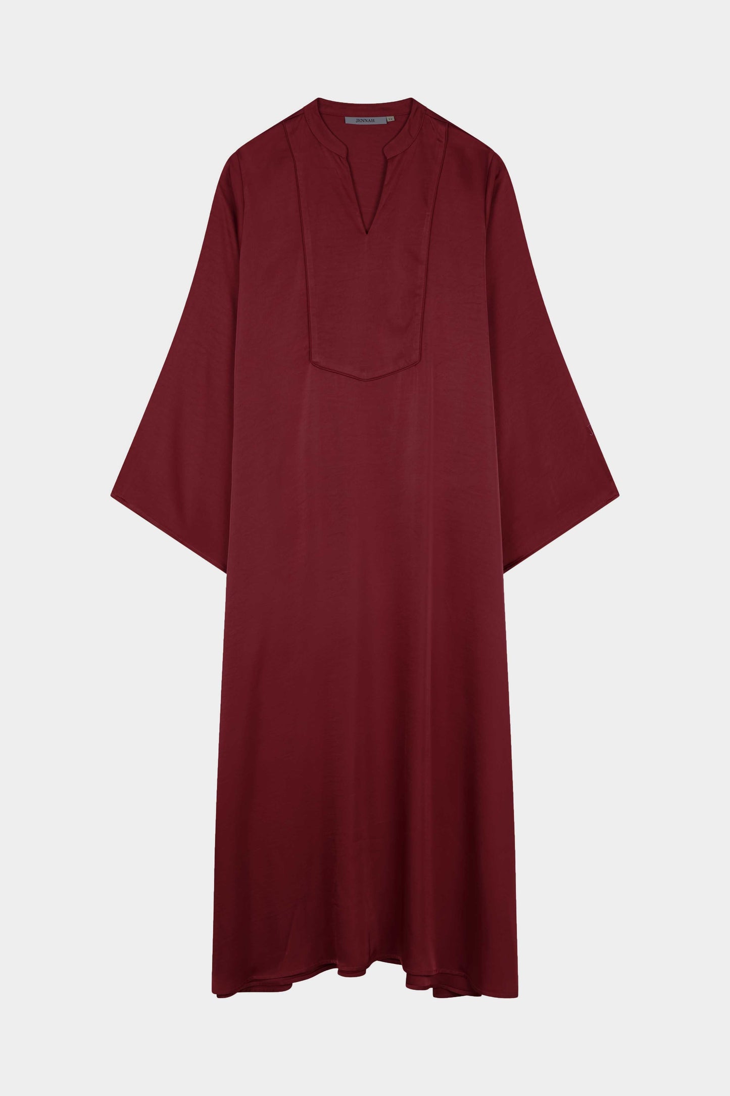 Robe Medina col tunisien bordeaux