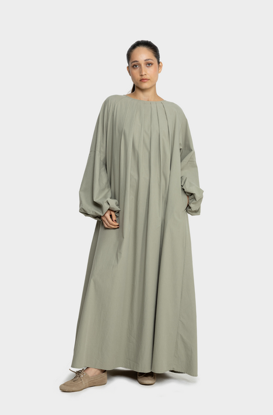 Robe balloon kaki