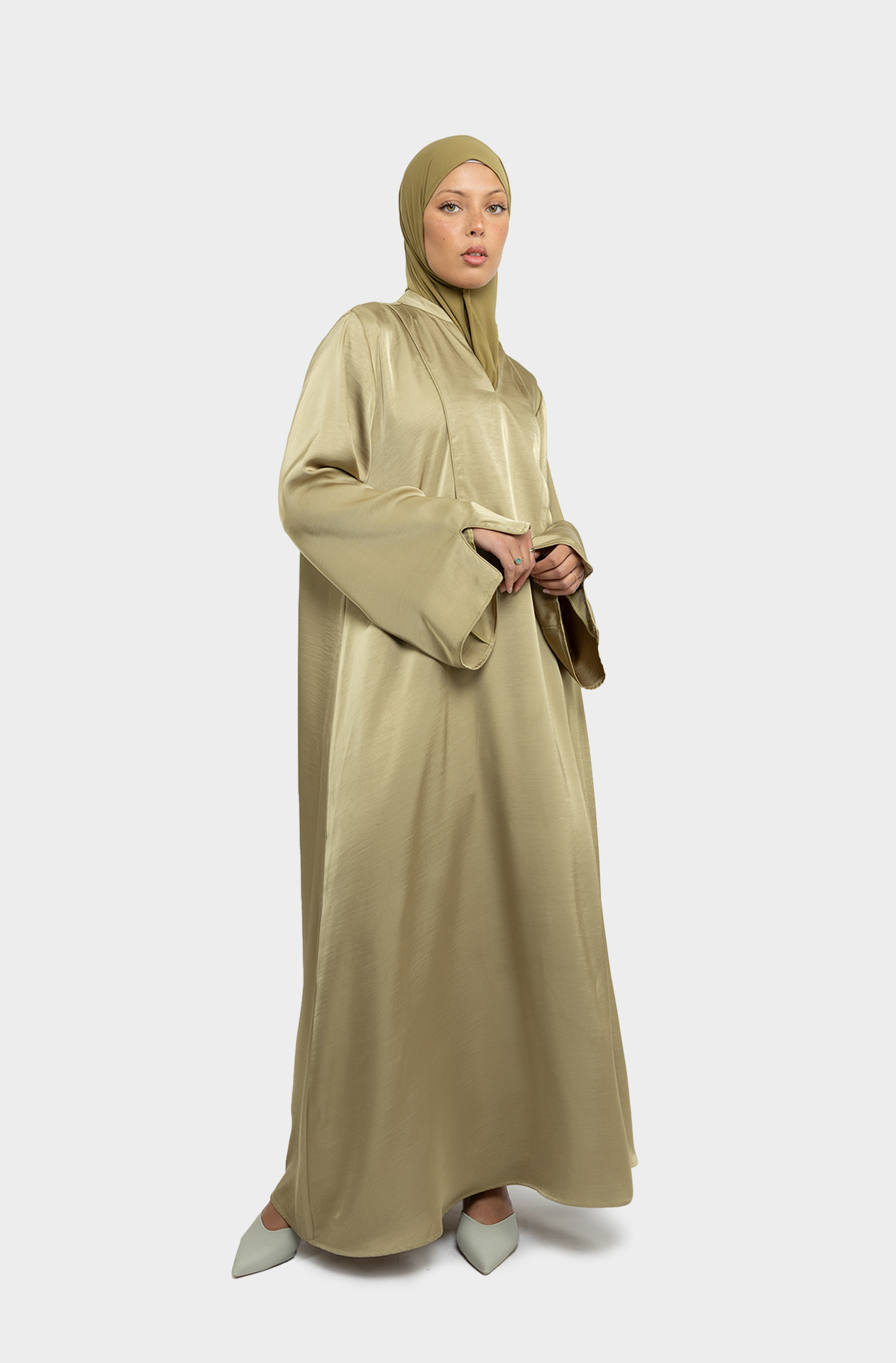 Robe Medina col tunisien olive