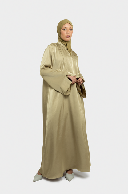 Robe Medina col tunisien olive