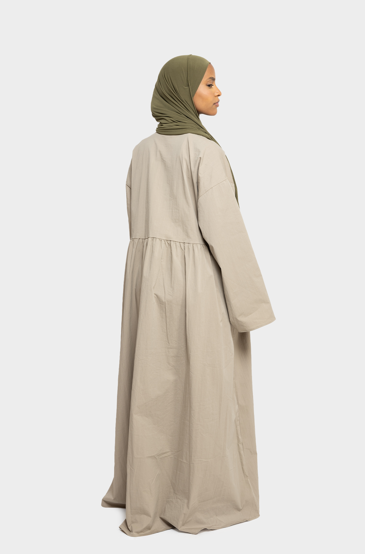 Robe aube taupe